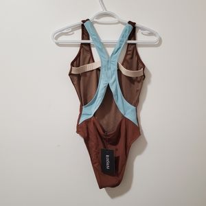 Brand New Brown One Piece Swim